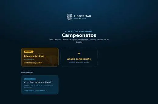 Resultados en directo del Club Atlético Montemar